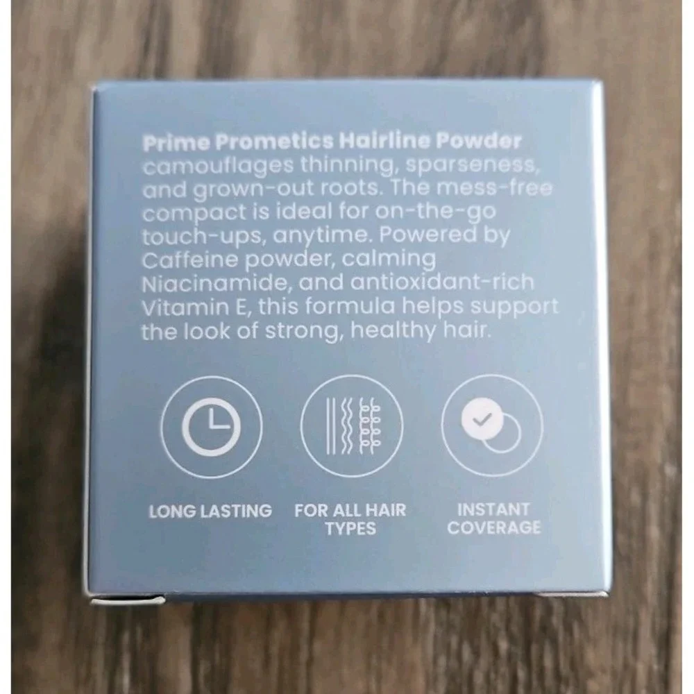 New Prime Prometics Instant Coverage Hairline Powder for Mature Women BRUNETTE